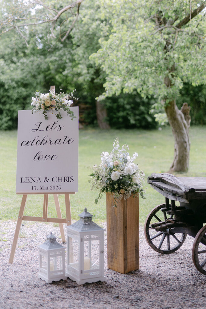 Welcome Sign Hochzeit