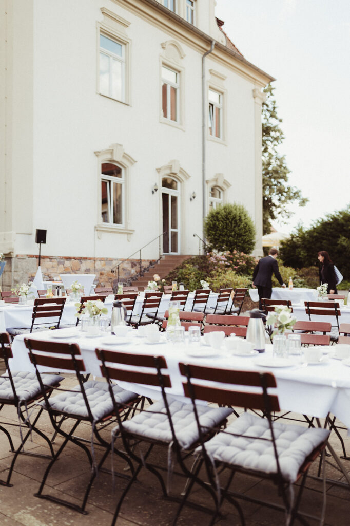Dekoration Hochzeit im Gut Kahnsdorf