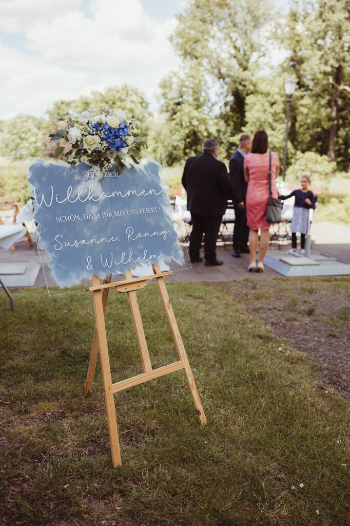 Welcome Schild Hochzeit